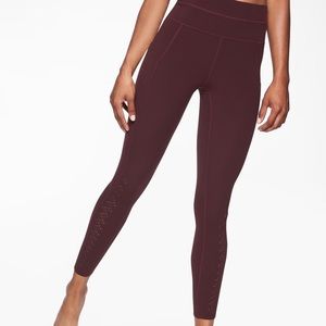 Athleta Niyama Laser Cut 7/8 Powervita Leggings